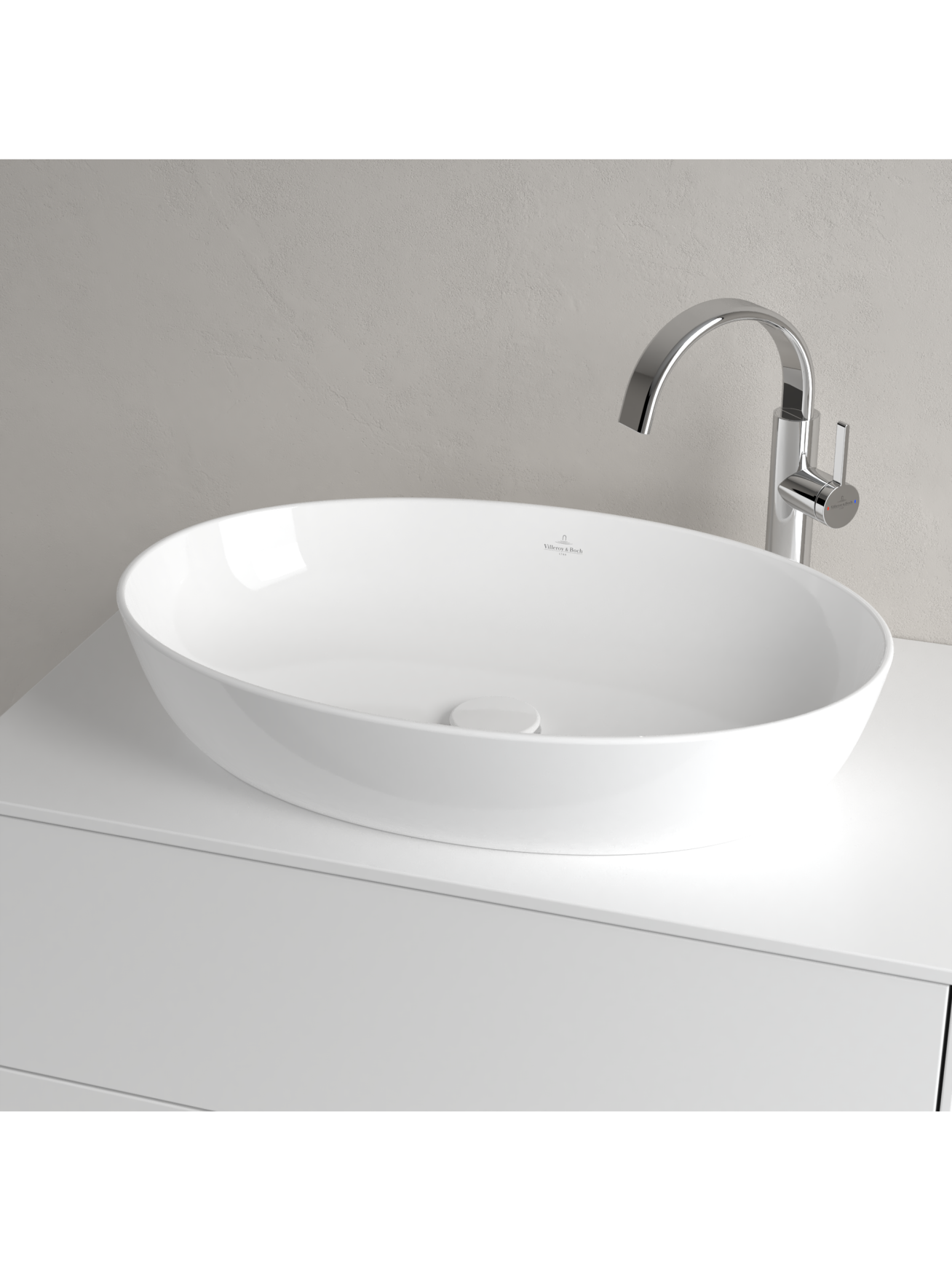 Praustuvas Villeroy & Boch Artis 61x41 cm su C+ danga