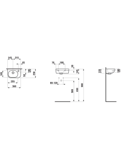 Praustuvas Laufen Lua 36x25 cm, H8150800001061