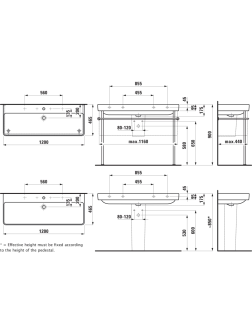 Praustuvas Laufen Pro S 120x46 cm, H8149650001041 Praustuvas Laufen Pro S 120x46 cm, H8149650001041