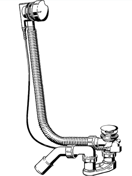 Prailgintas sifonas voniai Viega Simplex 595678 1
