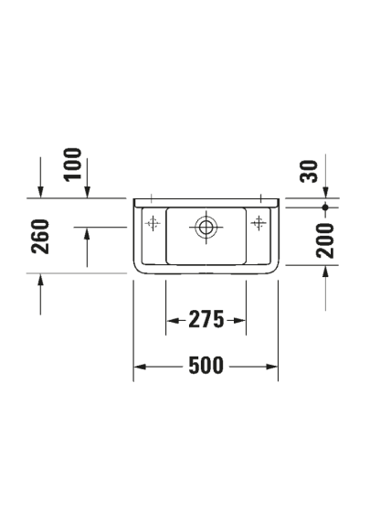 Praustuvas Duravit Starck 3 50x26 cm  0751500000 3
