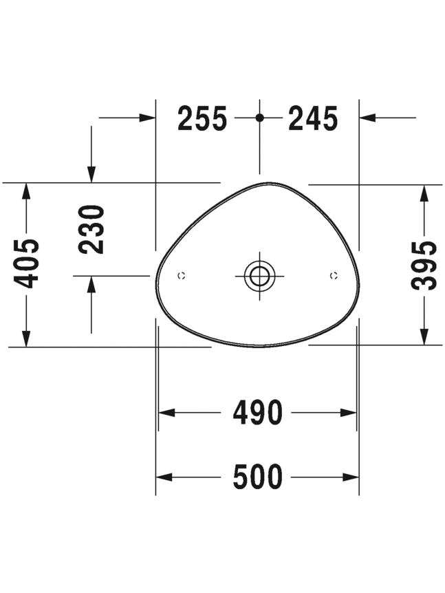 Praustuvas Duravit Cape Cod 50x40,5 cm, 2339500000 6