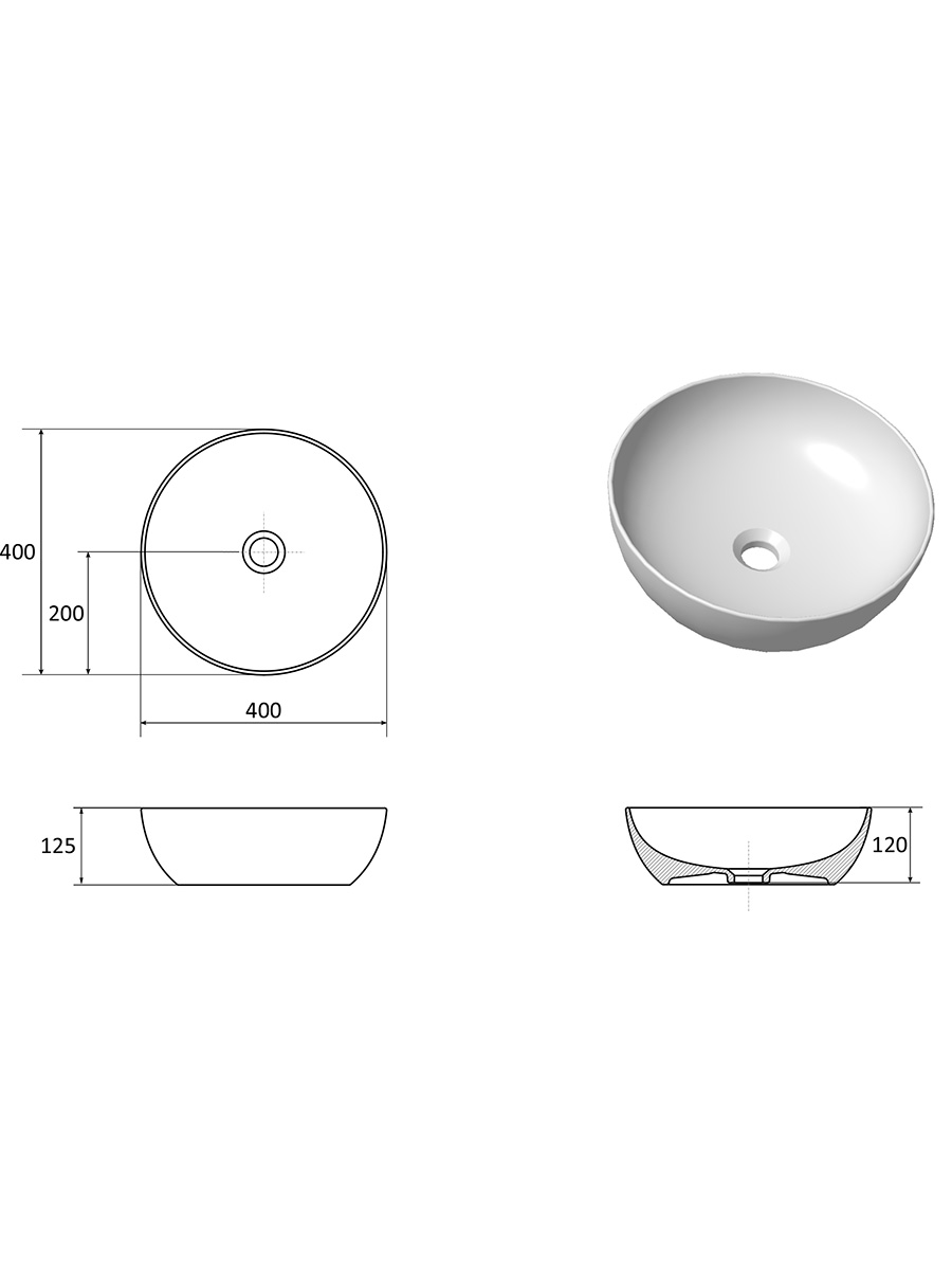 Praustuvas Ravak Uni 400 B Slim 2 Praustuvas Ravak Uni 400 B Slim 2