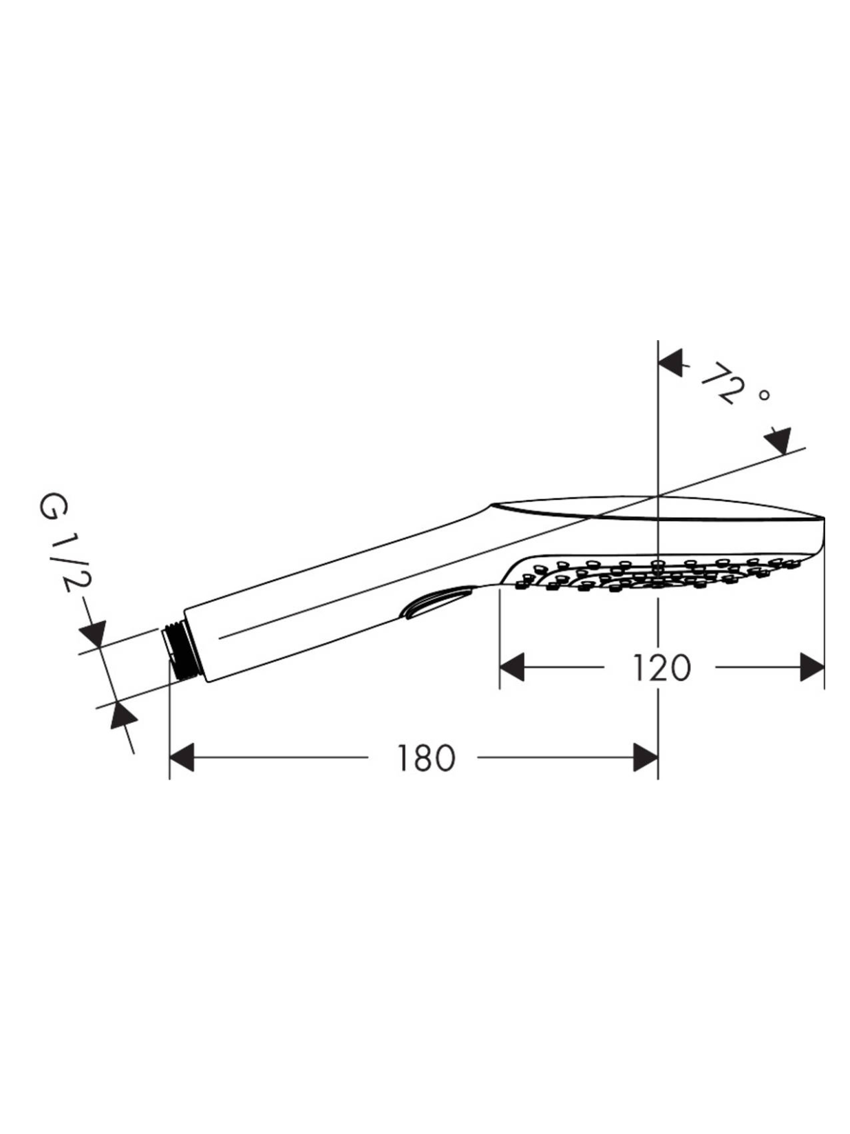Dušo galvutė Hansgrohe Raindance Select E 120 3