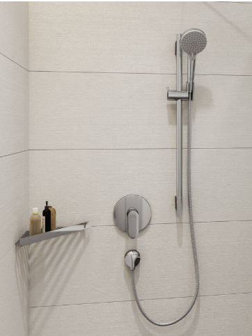 Sieninė dušo žarnelės jungtis Hansgrohe Fixfit 27454000 2