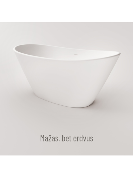 Vonia PAA Amore 160 x 85 cm Silkstone, balta matinė 5