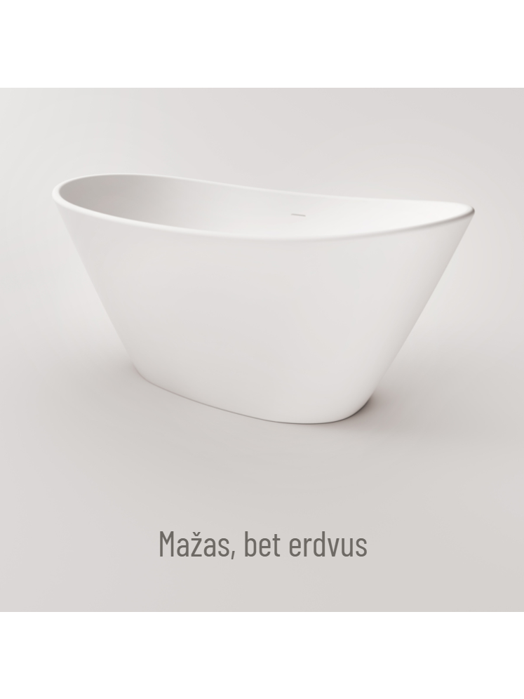 Vonia PAA Amore 160 x 85 cm Silkstone, balta matinė 5 Vonia PAA Amore 160 x 85 cm Silkstone, balta matinė 5