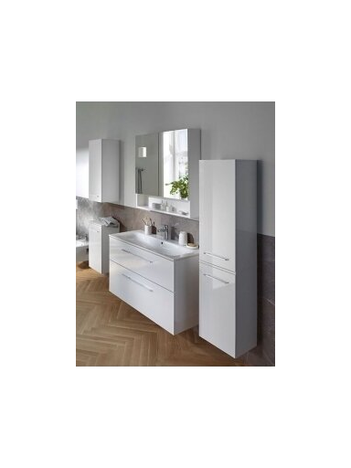 Spintelė Geberit Selnova Square su praustuvu 80x48 cm, balta blizgi