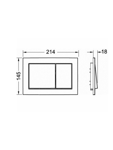 Potinkinis WC rėmo komplektas TECEbase WC 4in1, 9400406 4