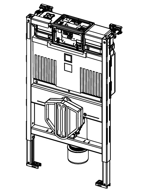TECEprofil pažemintas WC rėmas (820mm) 9300380 2 TECEprofil pažemintas WC rėmas (820mm) 9300380 2