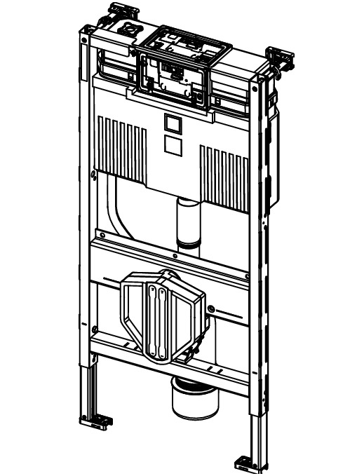 TECE universalus pažemintas WC rėmas (980mm), 9300382 2 TECE universalus pažemintas WC rėmas (980mm), 9300382 2