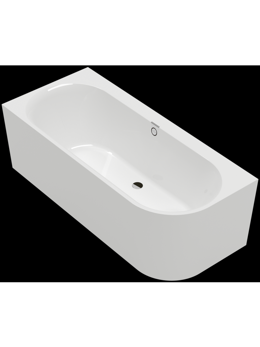 Kampinė vonia Villeroy & Boch Oberon 2.1 180x80 cm su sifonu 2