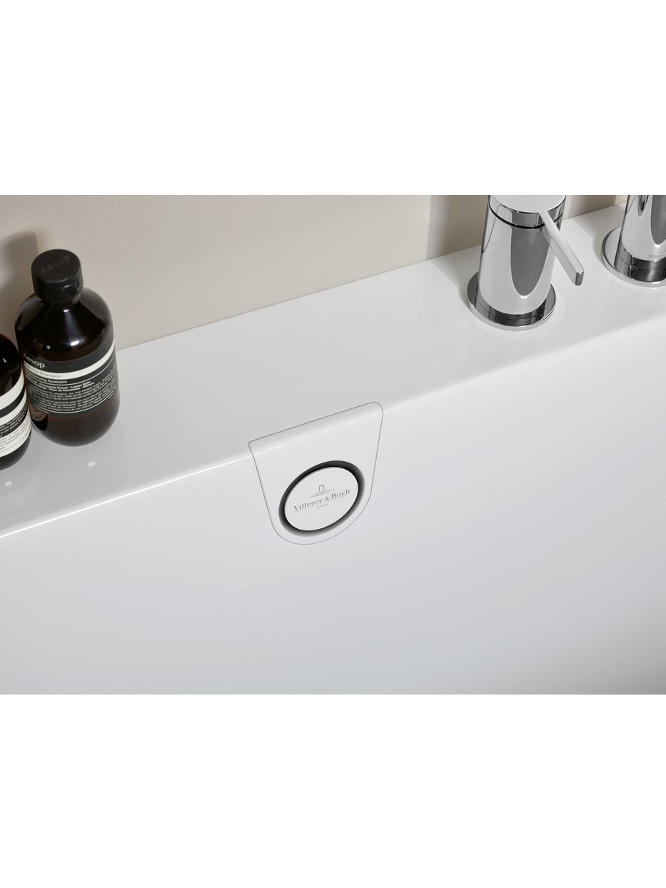 Kampinė vonia Villeroy & Boch Oberon 2.1 180x80 cm su sifonu 8 Kampinė vonia Villeroy & Boch Oberon 2.1 180x80 cm su sifonu 8