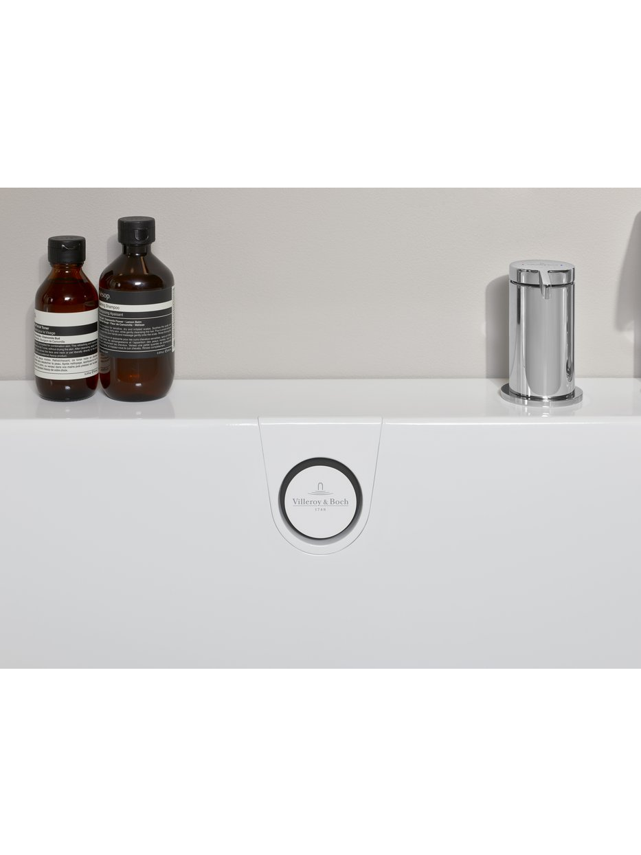 Kampinė vonia Villeroy & Boch Oberon 2.1 180x80 cm su sifonu 3 Kampinė vonia Villeroy & Boch Oberon 2.1 180x80 cm su sifonu 3
