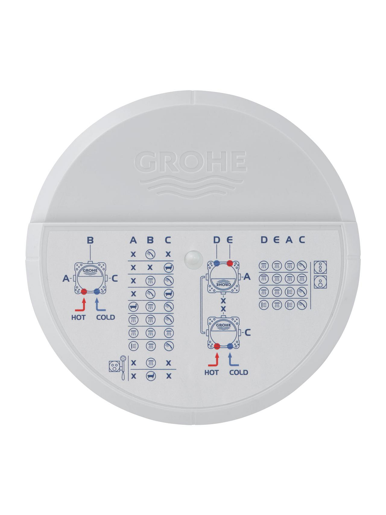Universali potinkinė vandens maišytuvo dalis Grohe Rapido SmartBox 5