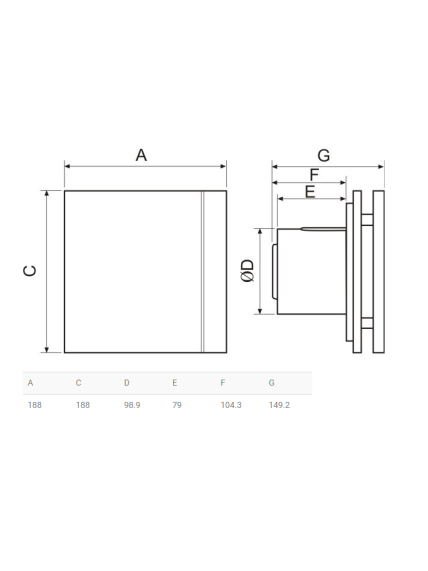 Ventiliatorius Soler & Palau SILENT-100 CRZ DESIGN - 3C 1