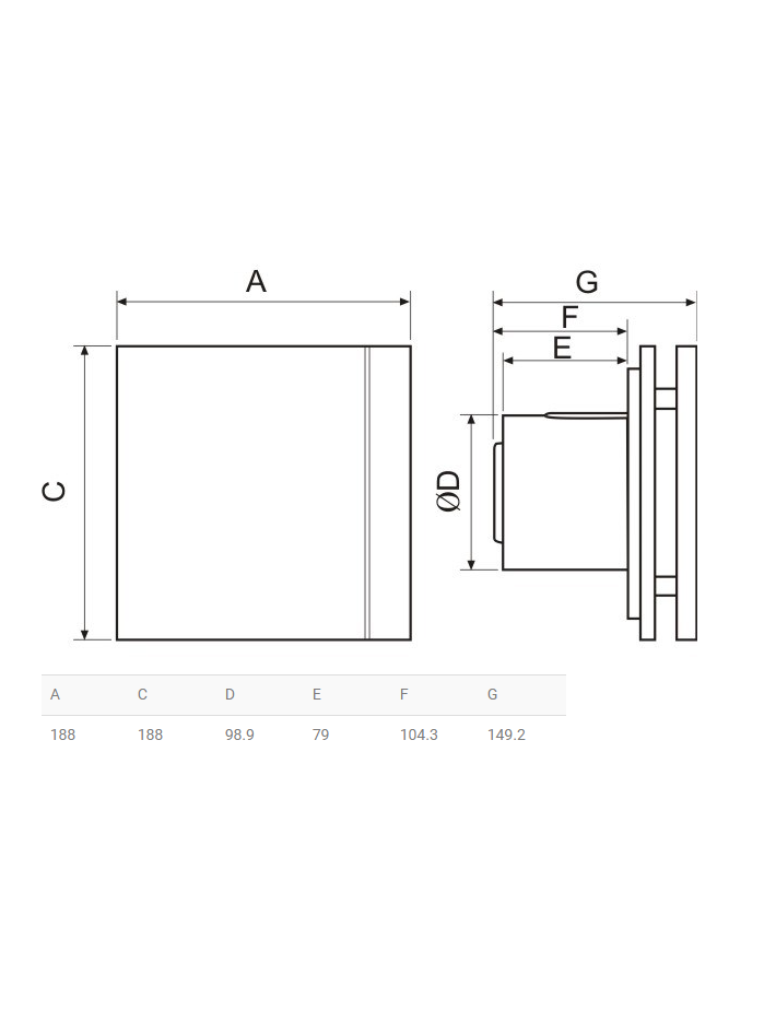 Ventiliatorius Soler & Palau SILENT-100 CRZ DESIGN - 3C 1