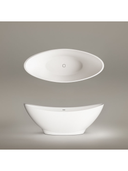 Vonia PAA Felice Silkstone 194,5 x 83 cm, balta matinė Vonia PAA Felice Silkstone 194,5 x 83 cm, balta matinė