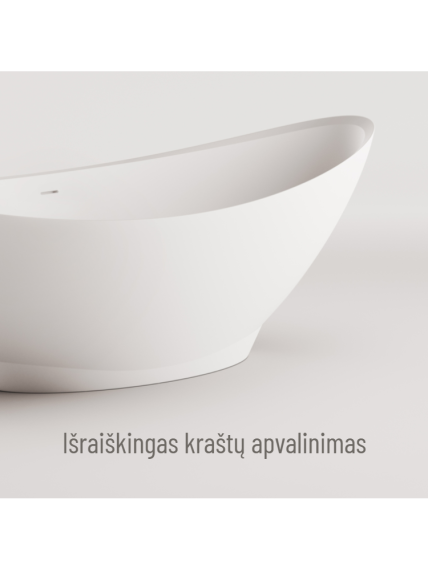 Vonia PAA Felice Silkstone 194,5 x 83 cm, balta matinė 3