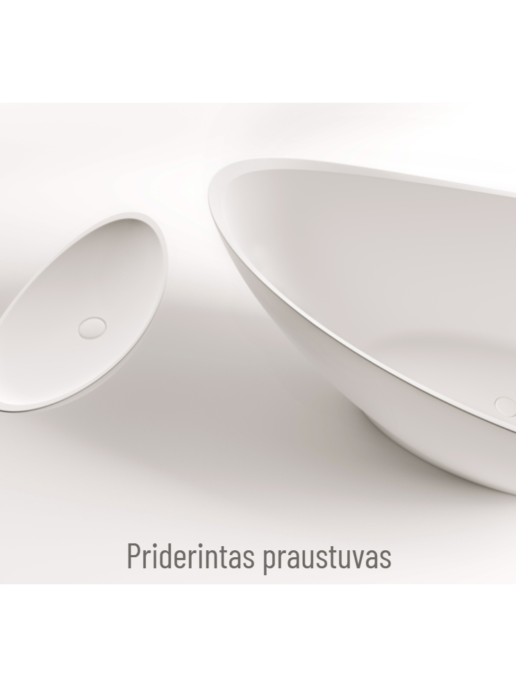 Vonia PAA Felice Silkstone 194,5 x 83 cm, balta matinė 6