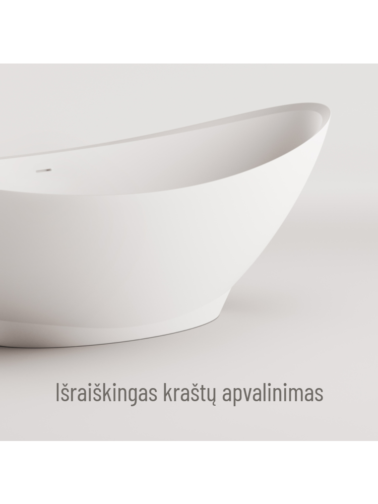 Vonia PAA Felice Silkstone 194,5 x 83 cm, balta matinė 3