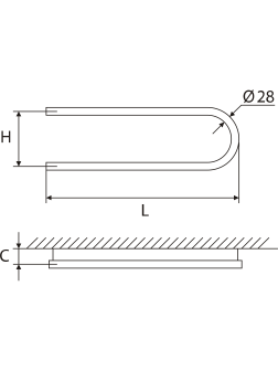 Žalvarinis rankšluosčių džiovintuvas Elonika EŽ 200 S